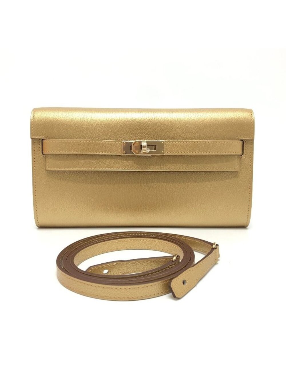 Hermes Shoulder Bag Kelly To Go Dore Gold